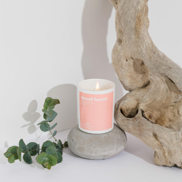 Eνυδατικό κερί σόγιας με άρωμα λευκού ξύλου, σύκου - Mood Boost